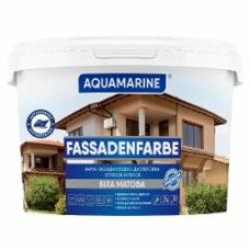 Краска фасадная акриловая AQUAMARINE FASSADENFARBE мат белый 6 кг