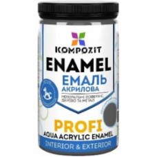 Эмаль Kompozit акриловая Profi белая шелковистый мат 0,7 л