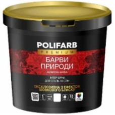 Краска акриловая Polifarb Барви Природи шелковистый глянец Снежная белезна 4,2 кг
