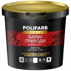 Краска акриловая Polifarb Барви Природи шелковистый глянец Снежная белезна 4,2 кг