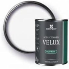 Эмаль акриловая Kompozit VELUX 100 біла шелковистый мат 0,75 л