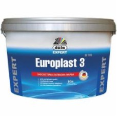 Краска латексная водоэмульсионная Dufa Europlast 3 DE 103 глубокий мат белый 10 л