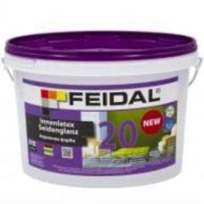 Краска акриловая Feidal Innenlatex Seidenglanz 20 шелковистый глянец белый 2,5 л