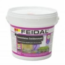 Краска акриловая Feidal Innenlatex Seidenmatt прозрачная шелковистый мат база под тонировку 1 л