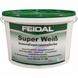 Краска латексная Feidal Super Weiss глубокий мат белый 10 л
