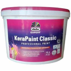 Краска акриловая водоэмульсионная Dufa Expert KeraPaint Classic с эффектом керамики шелковистый мат белый 10 л