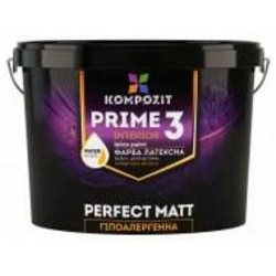 Краска интерьерная латексная Kompozit PRIME 3 база С мат база под тонировку 0,9 л