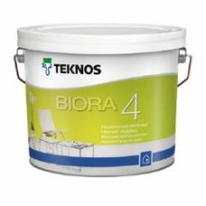 Краска интерьерная акрилатная TEKNOS BIORA 4 база 1 мат белый 2,7 л