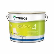 Краска интерьерная акрилатная TEKNOS BIORA 4 база 1 мат белый 9 л