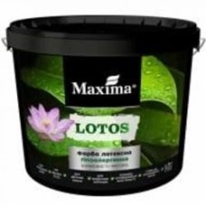 Краска интерьерная латексная Maxima LOTOS шелковистый мат белый 5 л 6 кг