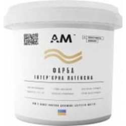 Краска интерьерная латексная AM Coatings мат 1 л 1,37 кг