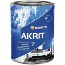 Краска акрилатная водоэмульсионная Eskaro Akrit 7 TR шелковистый мат база под тонировку 0,9 л 1,23 кг