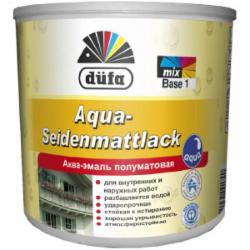 Акваэмаль Dufa Aqua-Seidenmattlack белый шелковистый мат 0,75 л