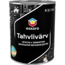 Краска грифельная Eskaro Tahvlivärv глубокий мат 0,9 л Краска грифельная Eskaro Tahvlivärv глубокий мат 0,9 л