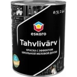 Краска грифельная Eskaro Tahvlivärv глубокий мат 0,9 л Краска грифельная Eskaro Tahvlivärv глубокий мат 0,9 л