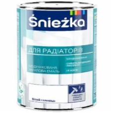Эмаль Sniezka водорастворимая для радиаторов белый глянец 0,75 л