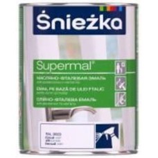 Эмаль Sniezka масляно-фталевая Supermal белый мат 0,8 л