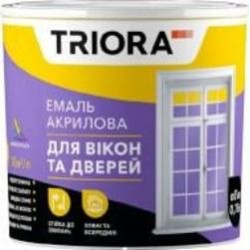 Эмаль Triora акриловая для окон и дверей белый полуглянец 2,5 л