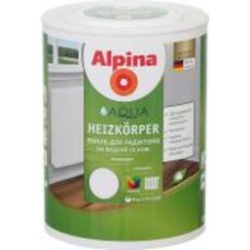 Эмаль Alpina акриловая для радиаторов Aqua Heizkorper белый глянец 0,75 л