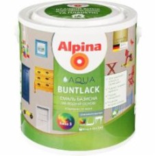 Эмаль Alpina акриловая Aqua Buntlack SM B3 база под тонировку шелковистый мат 2,35 л