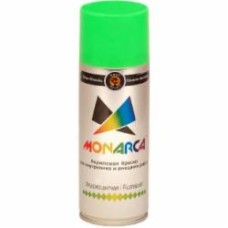 Краска MONARCA аэрозольная флуоресцентная зеленый глянец 520 мл 270 г