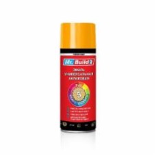 Эмаль аэрозольная Mr.Build универсальная акриловая RAL 1028 дынно-жёлтый глянец 400 мл