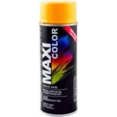 Эмаль аэрозольная Maxi Color универсальная декоративная RAL 1023 транспортный желтый глянец 400 мл
