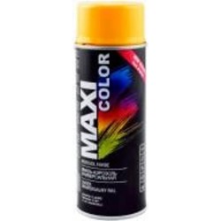 Эмаль аэрозольная Maxi Color универсальная декоративная RAL 1023 транспортный желтый глянец 400 мл