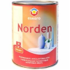 Эмаль Eskaro акриловая Norden 30 белый полумат 0,9 л