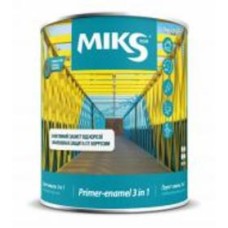 Грунт-эмаль MIKS Color 3 в 1 серый глянец 0,8 кг