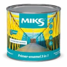 Грунт-эмаль MIKS Color 3 в 1 RAL 6005 полумат 2,3 кг