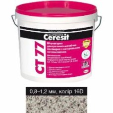 Декоративная штукатурка мозаичная Ceresit CT 77 16D 0,8-1,2 мм 14 кг