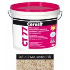 Декоративная штукатурка мозаичная Ceresit CT 77 21D 0,8-1,2 мм 14 кг