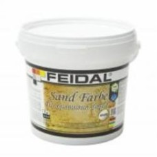 Декоративная краска Feidal Sand Farbe серебро 1 л