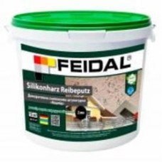 Декоративная штукатурка короед Feidal Silikonharz Reibeputz 15 кг белый