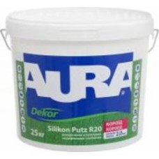 Декоративная штукатурка короед Aura® Dekor Silikon Putz R20 25 кг белый