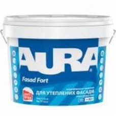 Краска акрилатная водоэмульсионная cиликономодифицированная Aura® Fasad Fort мат белый 10 л Краска акрилатная водоэмульсионная cиликономодифицированная Aura® Fasad Fort мат белый 10 л