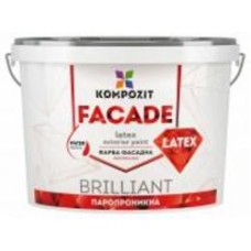 Краска акриловая водоэмульсионная Kompozit FASAD Latex мат белый 9,3 л 14 кг