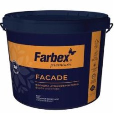 Краска акриловая водоэмульсионная Farbex Facade мат белый 1,4 кг
