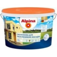 Краска фасадная силиконовая водоэмульсионная Alpina для эклюзивных фасадов В3 мат база под тонировку 9,4 л