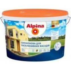 Краска фасадная силиконовая водоэмульсионная Alpina для эклюзивных фасадов В3 мат база под тонировку 9,4 л