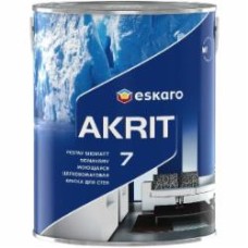 Краска акрилатная водоэмульсионная Eskaro Akrit 7 мат белый 2,85 л 3,68 кг