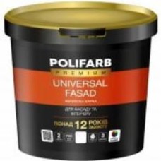 Краска фасадная акриловая Polifarb Универсалфасад мат база под тонировку 1 л