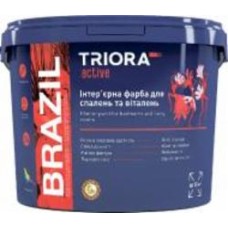 Краска акриловая водоэмульсионная Triora BRAZIL мат белый 10 л