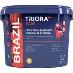 Краска акриловая водоэмульсионная Triora BRAZIL мат белый 10 л