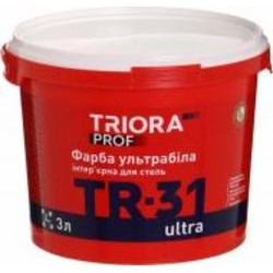 Краска акриловая водоэмульсионная Triora TR-31 ultra мат ультра белый 3 л