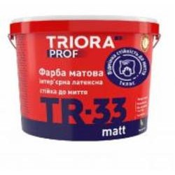 Краска латексная водоэмульсионная Triora TR-33 matt мат белый 5 л
