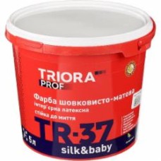 Краска латексная водоэмульсионная Triora TR-37 silk&baby шелковистый мат белый 5 л