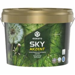 Краска акриловая Eskaro Akzent Sky мат белый 2,7 л