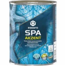 Краска акриловая Eskaro Akzent SPA полуглянец белый 0,9 л